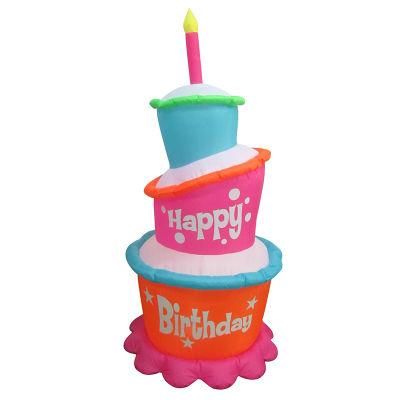 180CMH Inflatable Birthday Cake with Wholesale Price