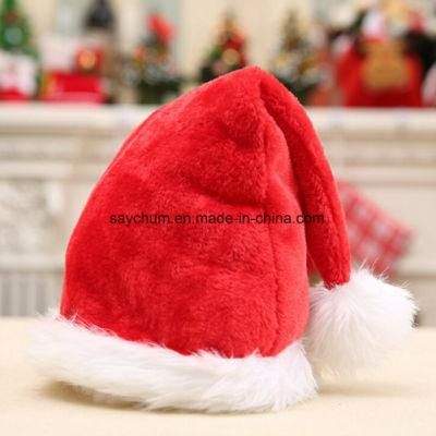 Custom Logo Coupon Santa Christmas Hat for Promotion