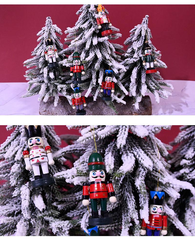 Wooden Christmas Nutcracker, 6 PCS Mini Soldier Figurines 2.76 Inch Nutcracker Ornaments for Xmas Gifts