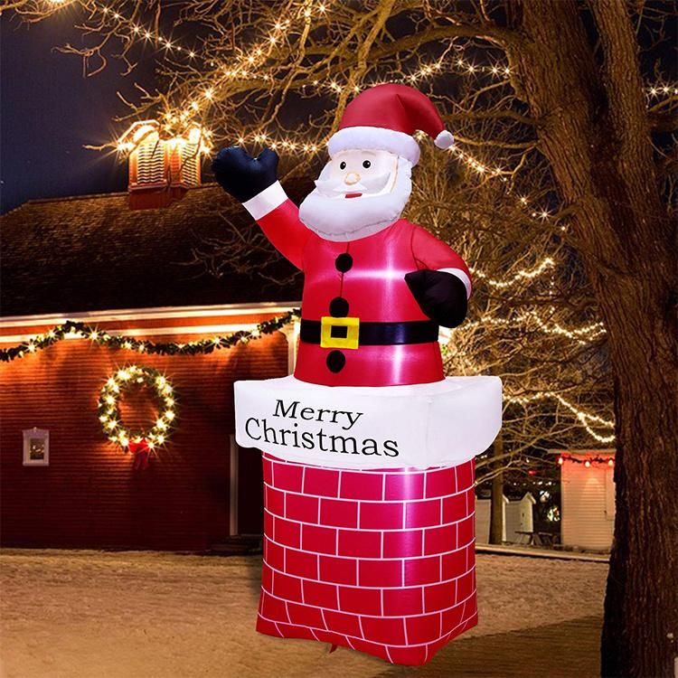 Customized Inflatable Christmas Snowman Halloween Inflatable Outdoor Christmas Santa Claus