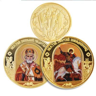 Custom Stamping Logo Commemorative Enamel Gold Souvenir Coin for Promotional