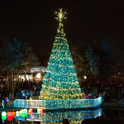 Artificial Christmas Trees PVC 20FT 30FT 40FT 50FT Giant Outdoor Lighting Christmas Tree with High Quality