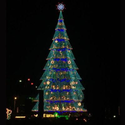 Outdoor Decoration Artificial Large PVC LED Christmas Tree Light