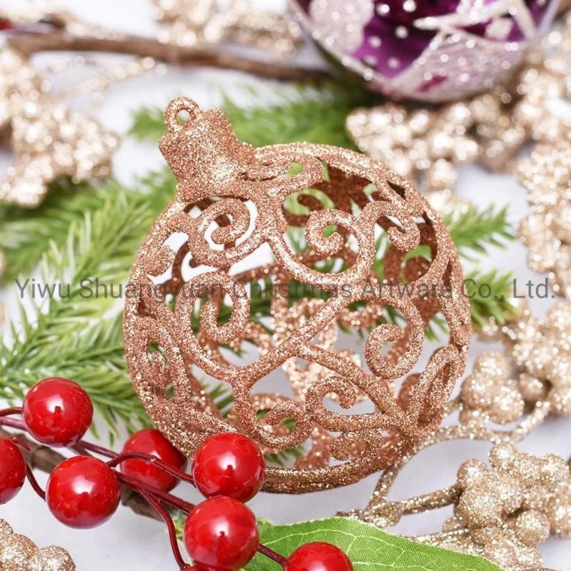 2020 New Design High Sales Christmas Ball for Holiday Wedding Party Decoration Supplies Hook Ornament Craft Gifts