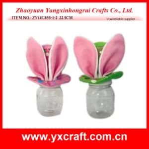 Easter Decoration (ZY14C855-1-2) Easter Bunny Ear Sweety Jar