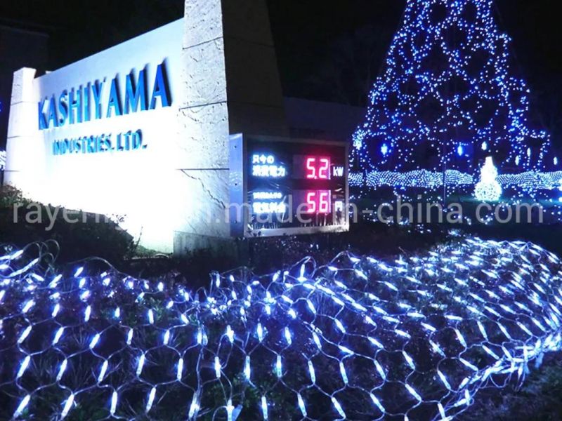 Christmas Festival Decoration Customized Triangle LED Mesh Net Light