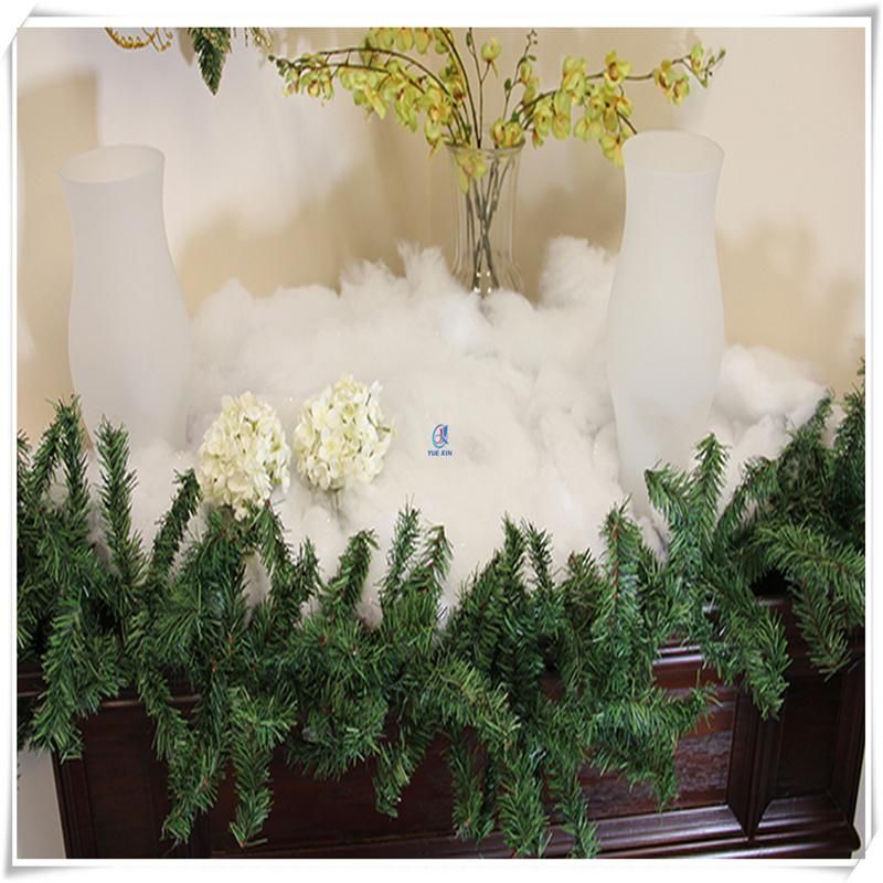 Flame Retardant Merry Christmas Snow Fluff Decoration