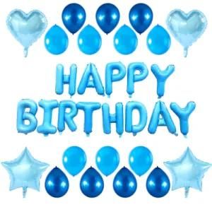 Happy Birthday Balloons Aluminum Film Latex Balloon Letters Party Decorations