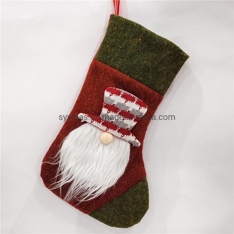 Yiwu Factory Direct Sale Christmas Gift Stocking for Christmas Home Party