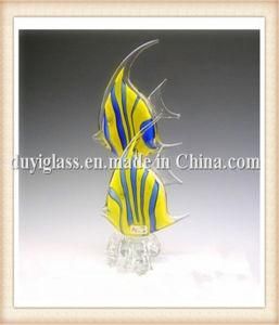 Animal Yellow Fish Glass Craft for Decoration