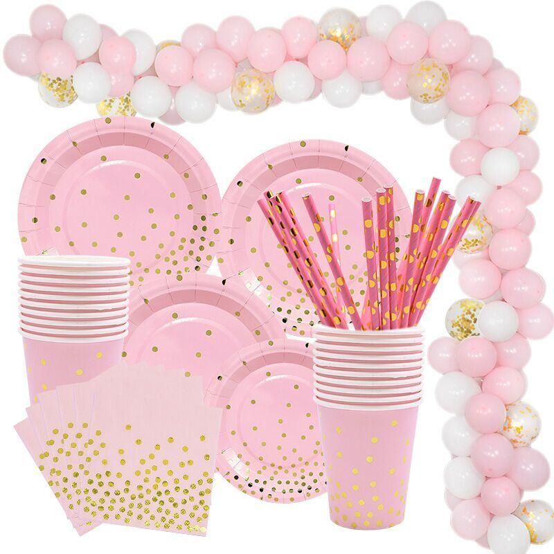 2022 Diansi Christmas Decorationdeer Party Sets Paper Cup and Paper Napkin and Paper Plate