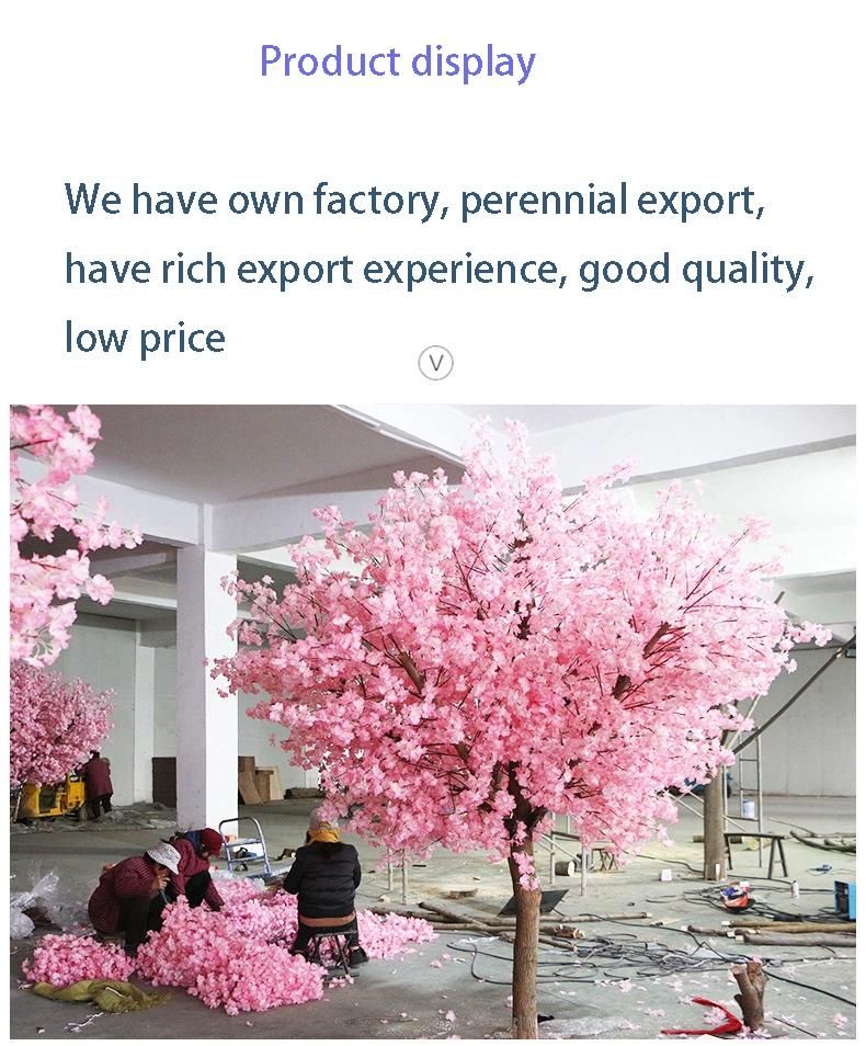 Wholesale Big Artificial Flowers Cherry Tree with High Quality