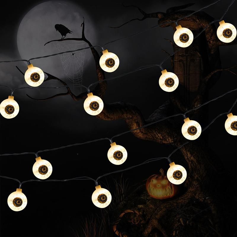 Garden Decorative Solar Pumpkin Lights LED Halloween String Lights