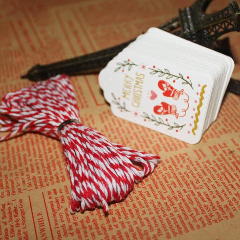 50PCS DIY Goods Label Paper Tags for Christmas Decoration Ornament