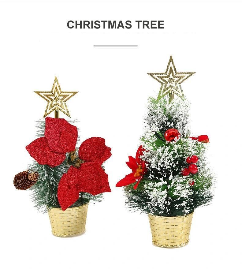 Mini Christmas Tree with LED Lights for Christmas Festival