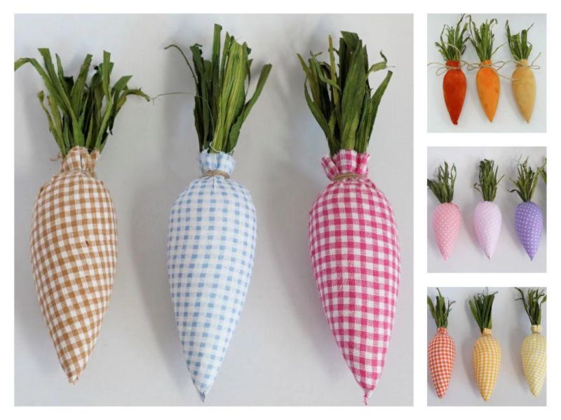 Manufacturer Customized Decoration Home Decor Easter Hanging Carrots Ornament