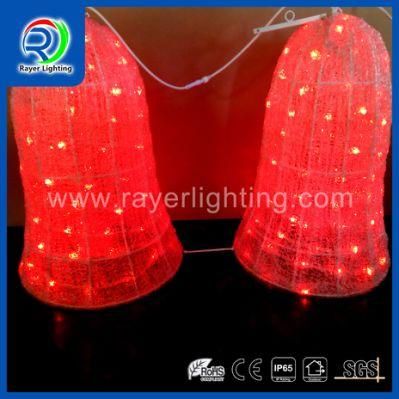 LED Holiday Jingle Bell Street Outdoor Christmas Decoration Motif Light