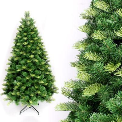 Yh1907 Hot Sale Spruce Tree with Warm LED Lights Artificial Automatic Pre-Lit Christmas Trees