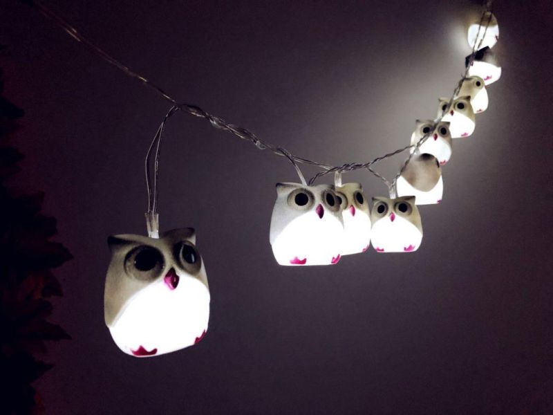 LED Decoration Owl String Lights for Christmas and Thanksgiving Decoration String Light