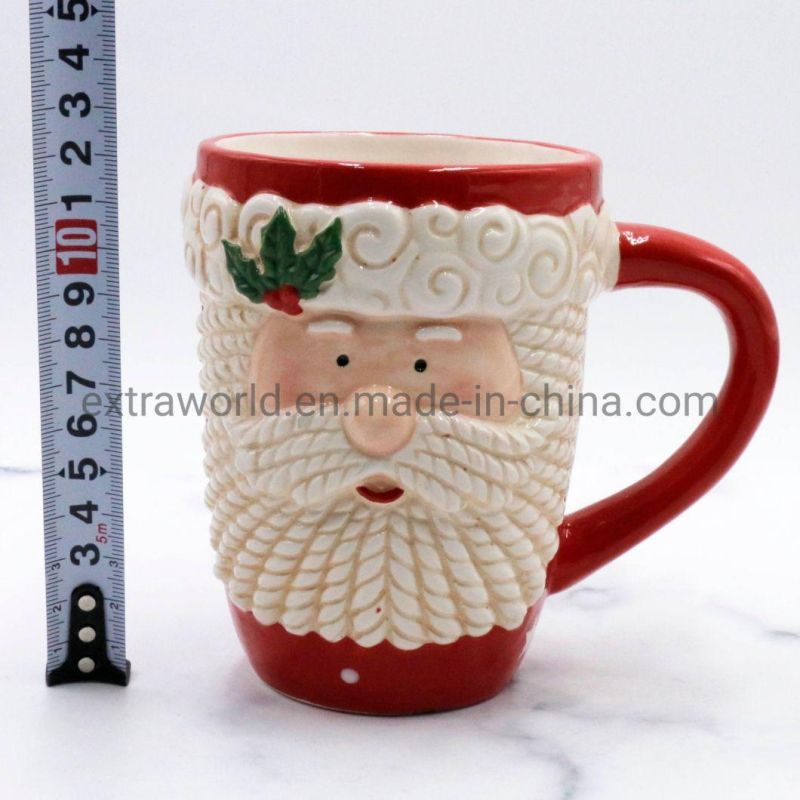 Custom Mug Christmas Decoration Gift Ceramic Santa Cup