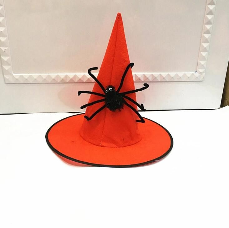 Factory Price Halloween Decoration Funny Spider Witch Hat for Adult