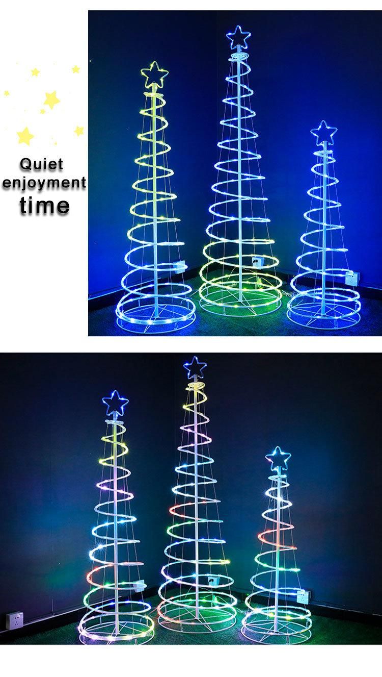 Waterproof spiral Christmas Tree Decorationlight