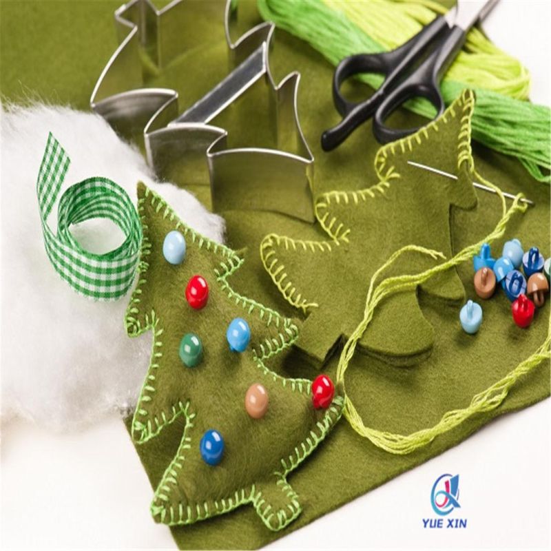 Xmas Tree Shape Felt Kits Set for Christmas Tree Decoration