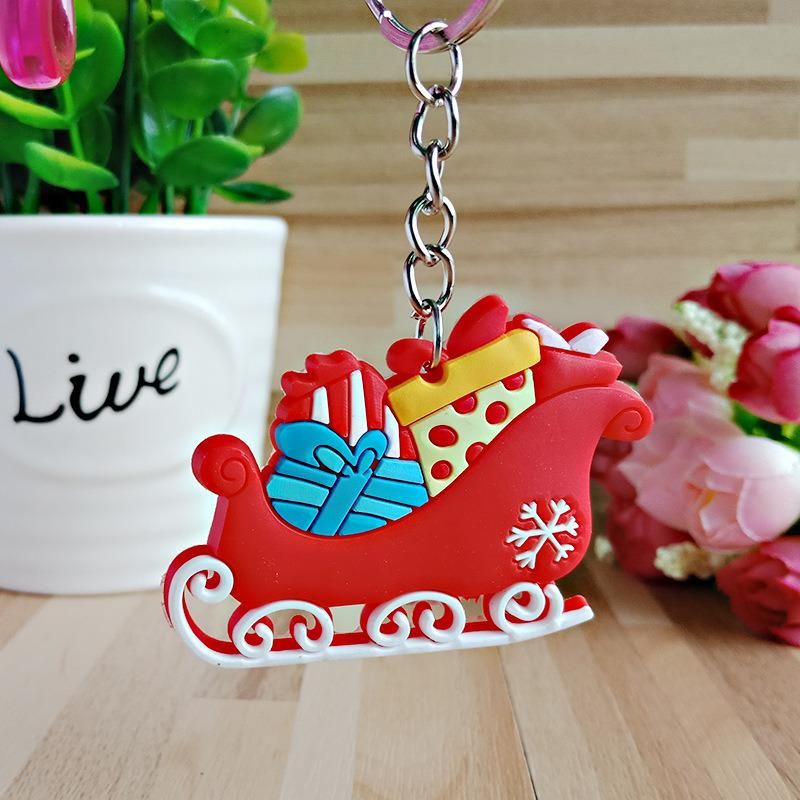 Hot Sale High Quality PVC Keychain for Christmas