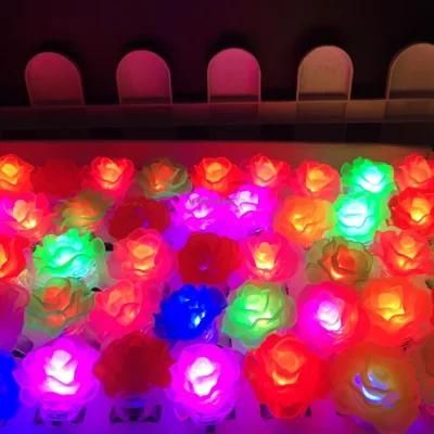 LED Colorful Luminous Rose Ring