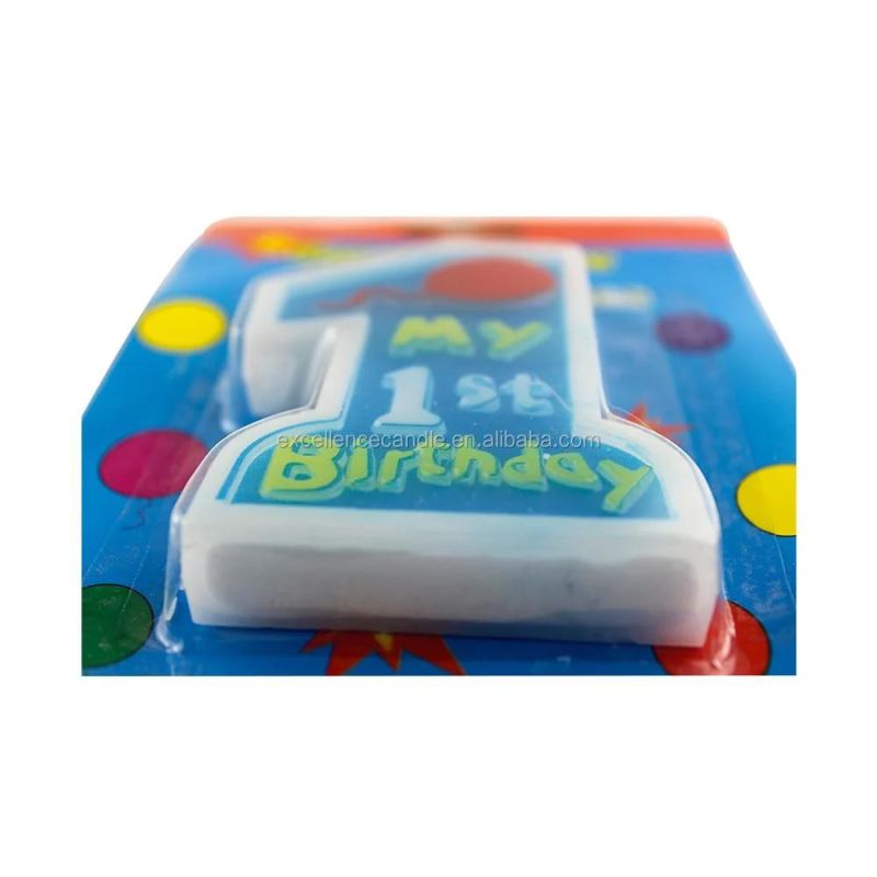 1st Holly Communion Cake Number Candle Colourful Candle Birthday Candle