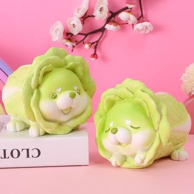 Cute Vegetable Dog Birthday Gift Toy Hot Selling Resin Ornament