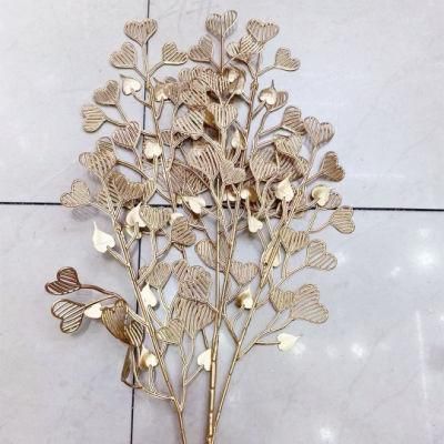 Artificial Leaf Flower Ornament Combine Using with LED Light and Christmas Tree