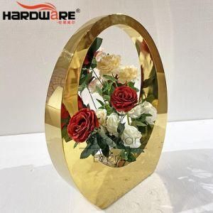 Hotel Banquet Stainless Steel Centerpieces Wedding Decorations