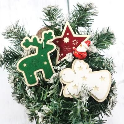 Customized Wooden Decoration Star Shaped Christmas Ornaments