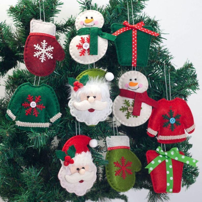 2020 Foreign Trade New Christmas Tree Decoration Pendant Set Creative Cloth Small Pendant Gift Christmas Pendant