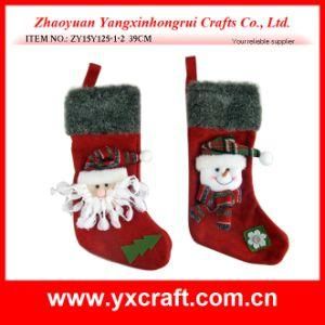 Christmas Decoration (ZY15Y125-1-2) Christmas Fur Sock Gift Sock