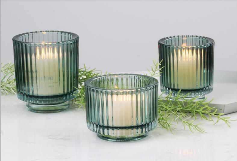 Nordic Series Luxury Customized Mult-Color Unique Empty Glass Jars for Candle Making