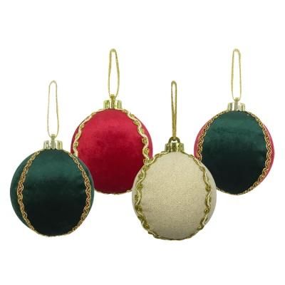 BSCI Xmas Tree Ornament Handmade 10cm Colors Ball Hanging Felt Christmas Decoration