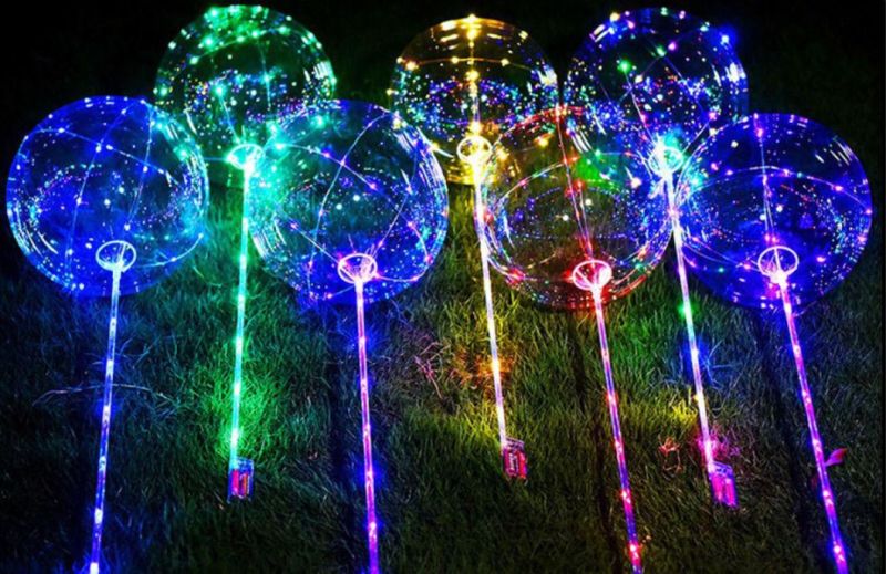 LED Bobo Balloons Ump for Christmas Birthday Party Decoration