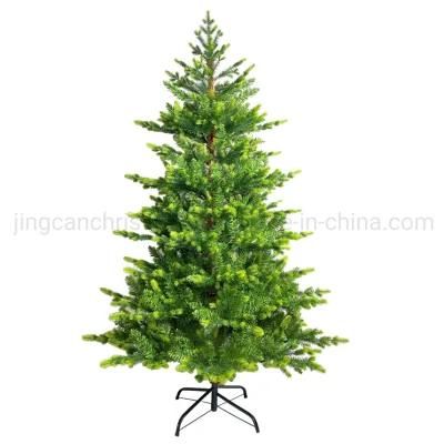 180cm Green Five Branches PE Mixed PVC Christmas Tree