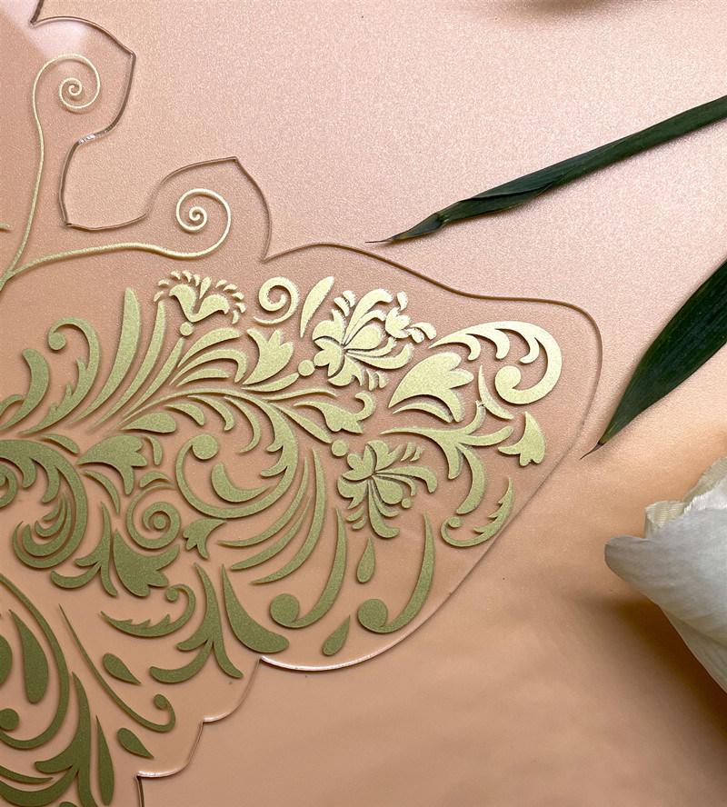 Luxury Greeting Card Wedding Invitation Card Customized Logo Designs Wedding Invitation