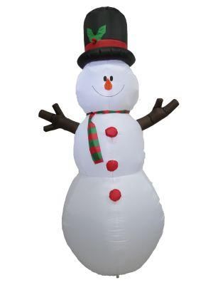 8FT Inflatable Snowman with Gentle Hat, Christmas Home Yard Decoration