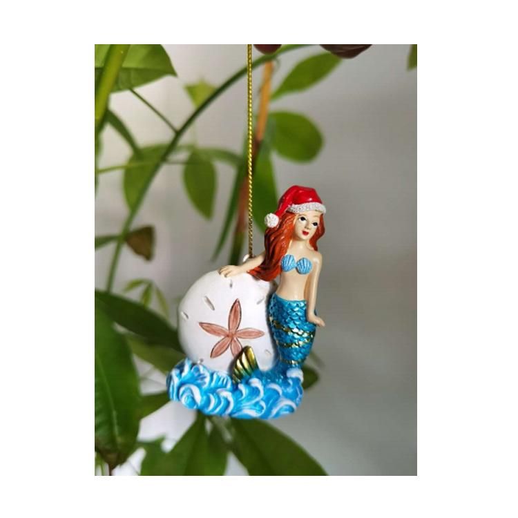 Summer Beach Ocean Themed Decor Resin Starfish Seashell Seahorse Hanging Ornaments Christmas Hanging Ornaments