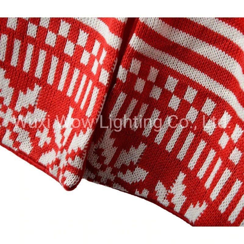 Fairisle Snowflake Christmas Tree Skirt Decoration, 122 Cm - Large, Red/White