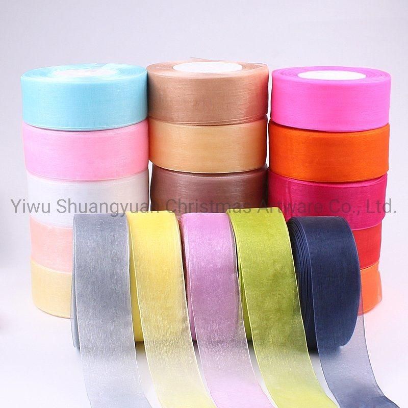 Christmas Tree Ribbon for Gift Wrapping Hair Bows DIY Wedding Party Christmas Decoration
