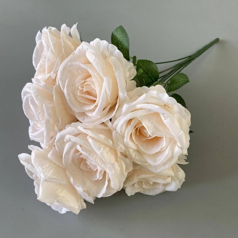 Wholesale High Quality 9 Heads Rose Flower Bunches