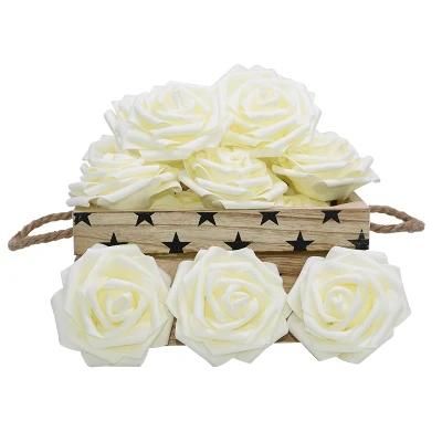 Foam Flower Wholesale PE Foam Rose Pentagon Artificial Flower for Home Wedding Decoration