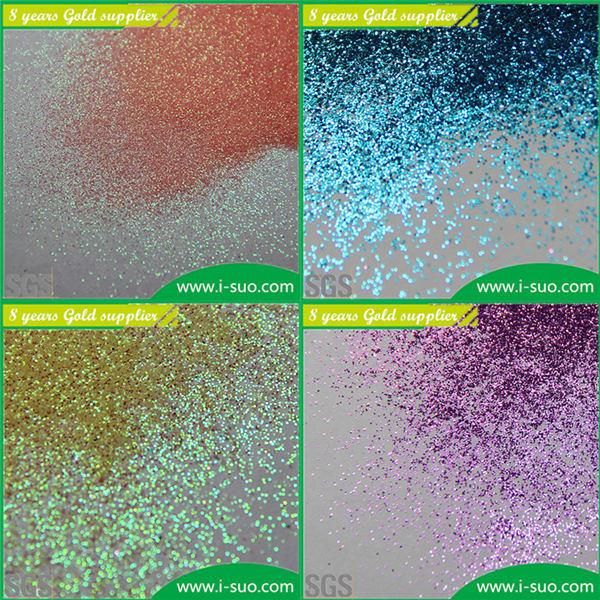 High Quality 1/24" Colors Glitter Powder Hexagon