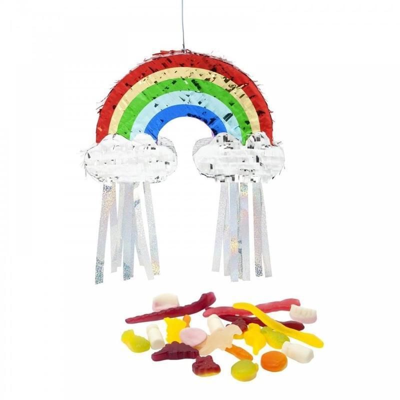 Colorful Rainbow Design Pinata for Kids Party Decoration