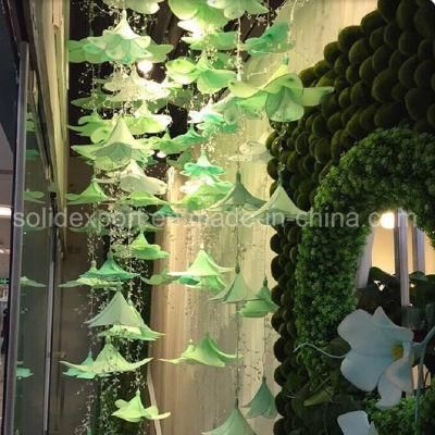 Spring Beauty Lily Crystal String Window Decoration Artificial Flower for Amusement Park